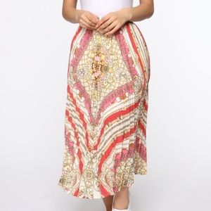 NEW Pleated Midi Skirt
